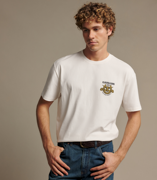 R.M.Williams -  Blyth Tee - White