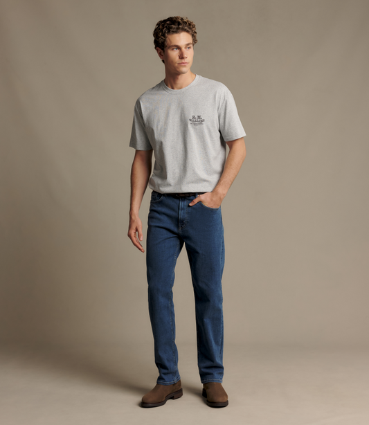 R.M.Williams -  Kandos T-Shirt - Grey Marle