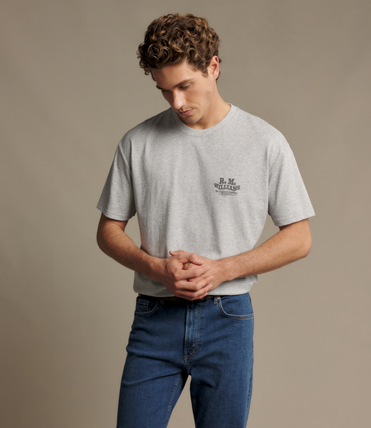 R.M.Williams -  Kandos T-Shirt - Grey Marle