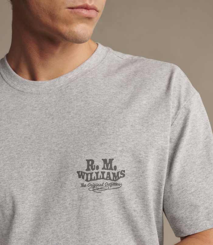 R.M.Williams -  Kandos T-Shirt - Grey Marle