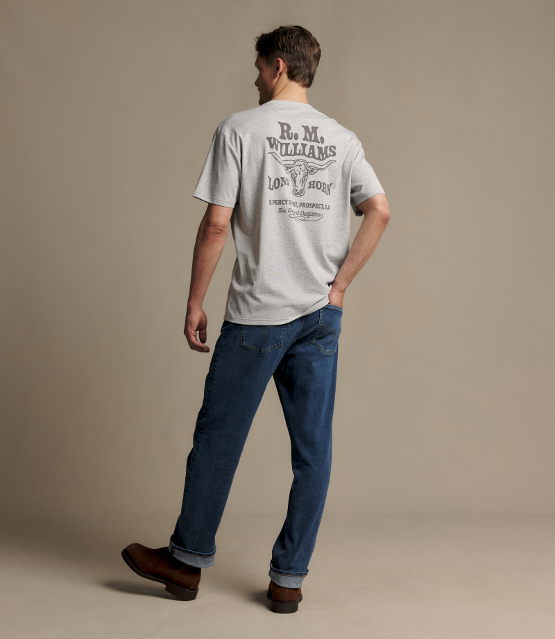 R.M.Williams -  Kandos T-Shirt - Grey Marle