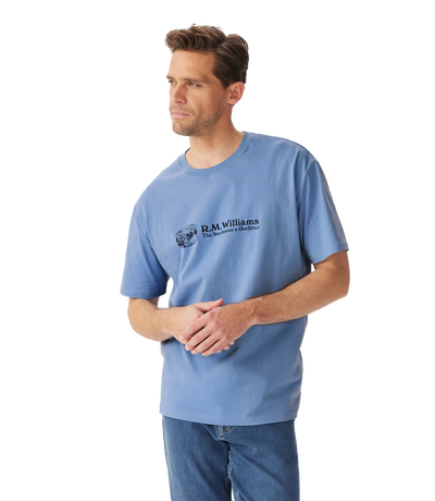 R.M.Williams - Outfitter T-Shirt - Soft Blue