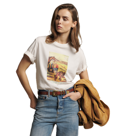  R.M.Williams -  Archive Advert T-Shirt - White