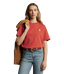 R.M.Williams -  Rodeo Queen Embro Tee - Scarlet