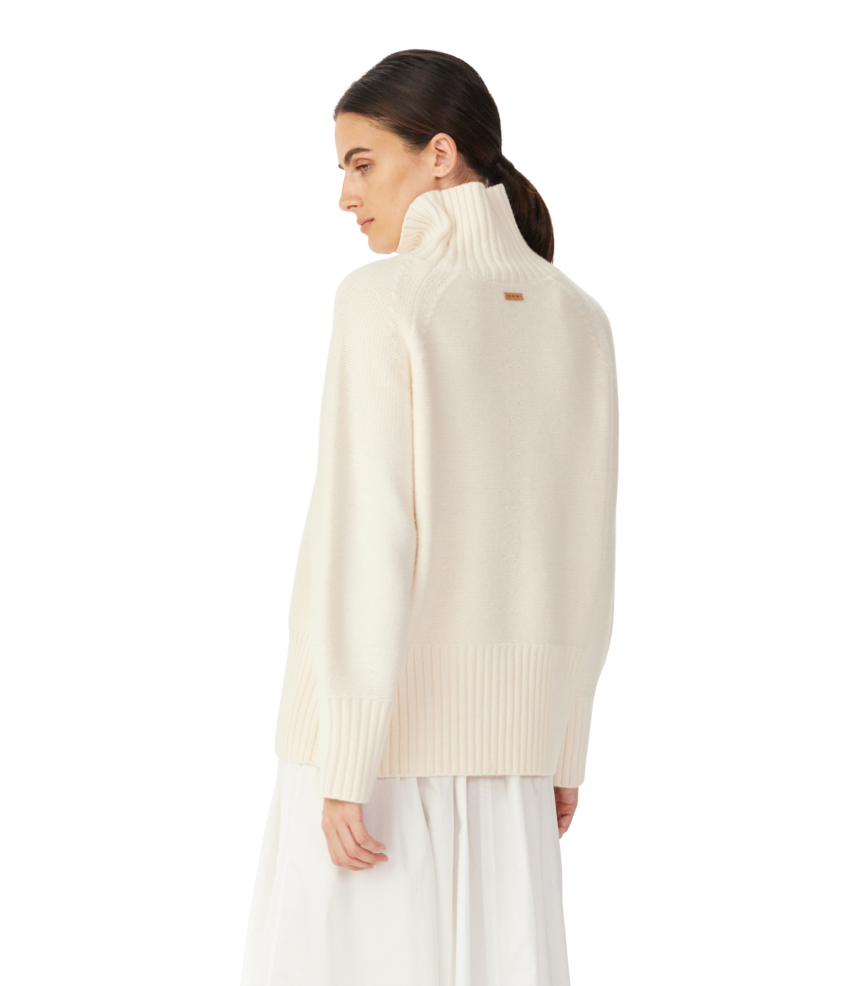 R.M.Williams - Womens Bower Lambswool Cable Knit Jumper - Cream