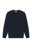 M.J. Bale - Sandringham Merino Crew Knit - Midnight Melange