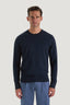 M.J. Bale - Sandringham Merino Crew Knit - Midnight Melange