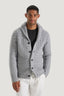 M.J. Bale - Munro Shawl Cardigan - Light Grey Melange