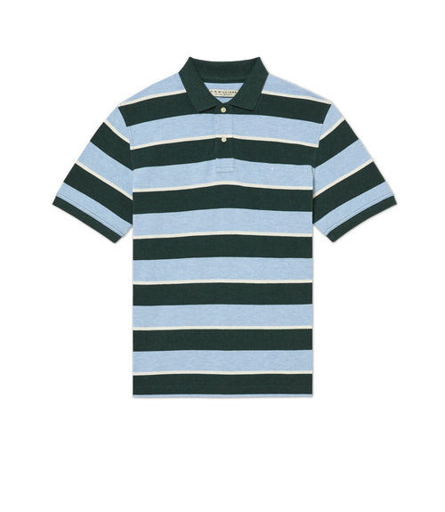 Rod Polo - Stripe - Green, Blue & White