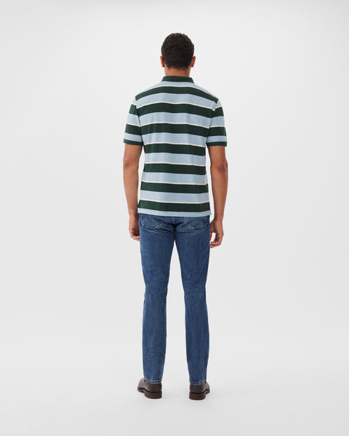 Rod Polo - Stripe - Green, Blue & White