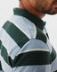 Rod Polo - Stripe - Green, Blue & White