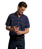 R.M.Williams -  Ashfield Stripe Polo - Vintage Blue