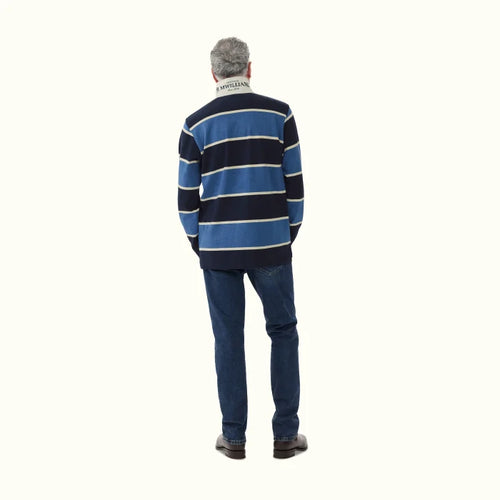 Tweedale Rugby - Stripe - Blue, Navy & White