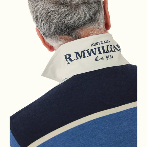 Tweedale Rugby - Stripe - Blue, Navy & White