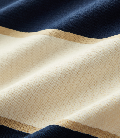 R.M.Williams -  Balmain Stripe Rugby - Ecru Navy