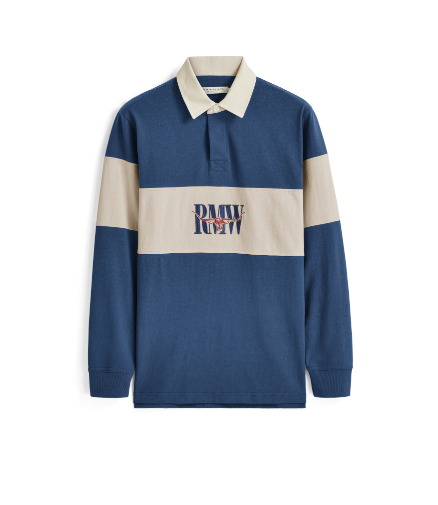 R.M.Williams -  Heritage Panel Rugby - Mid Blue