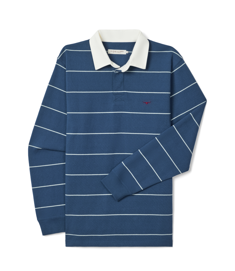 R.M.Williams - Albany Stripe Rugby - Vintage Blue