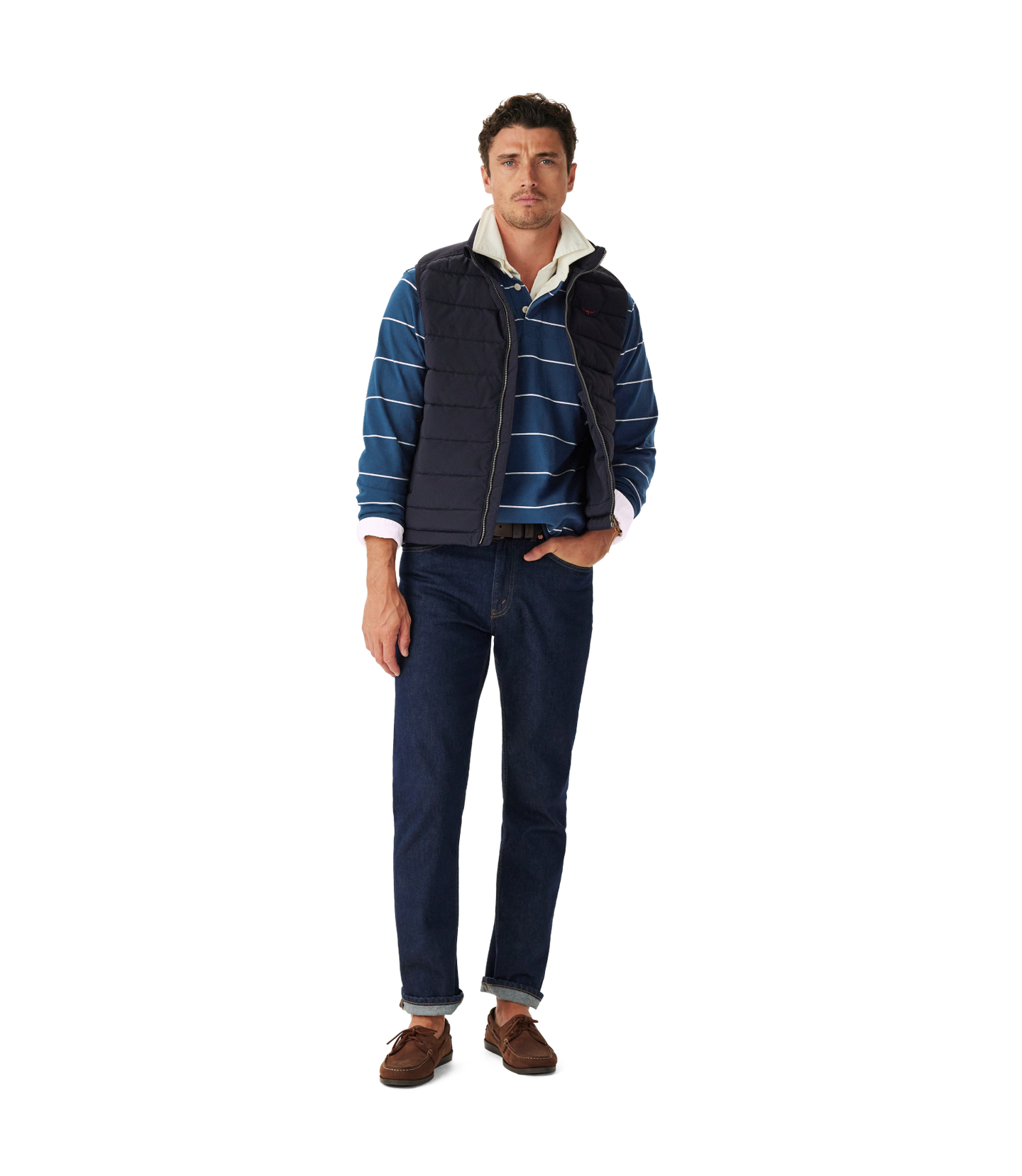 R.M.Williams - Albany Stripe Rugby - Vintage Blue