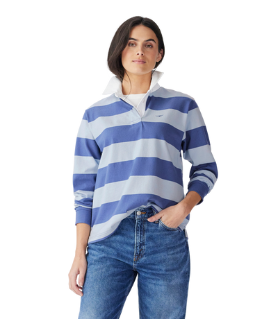 R.M.Williams - Narran Stripe Rugby - Blue