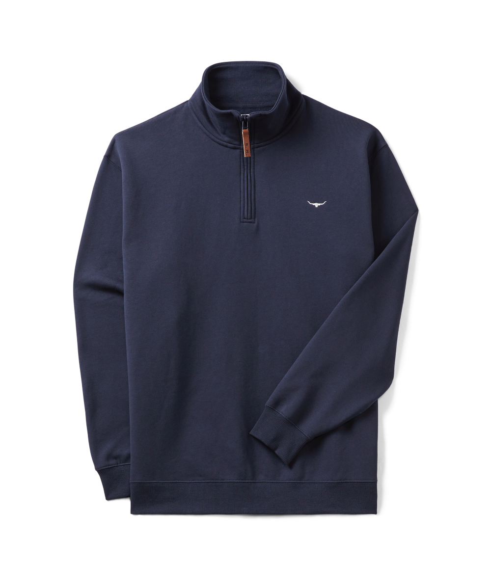 R.M.Williams - Mulyungarie Quarter Zip Sweatshirt - Navy