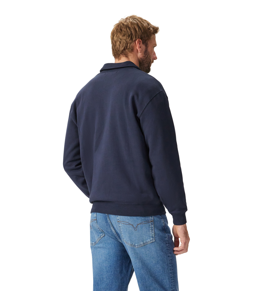 R.M.Williams - Mulyungarie Quarter Zip Sweatshirt - Navy