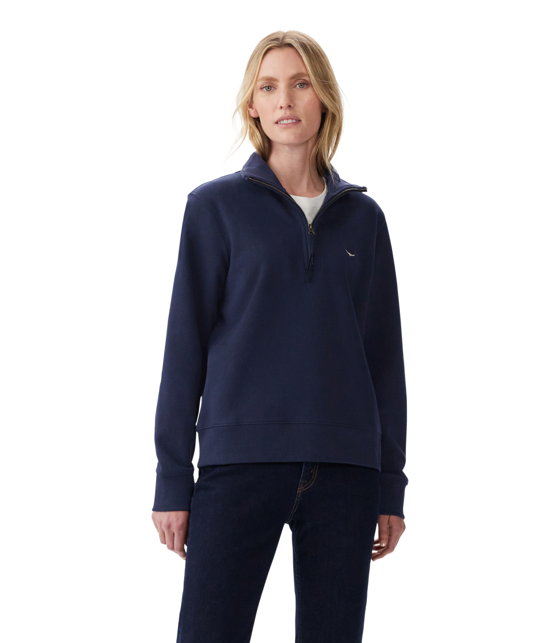 R.M.Williams - Trickett Quarter Zip Sweatshirt - Navy