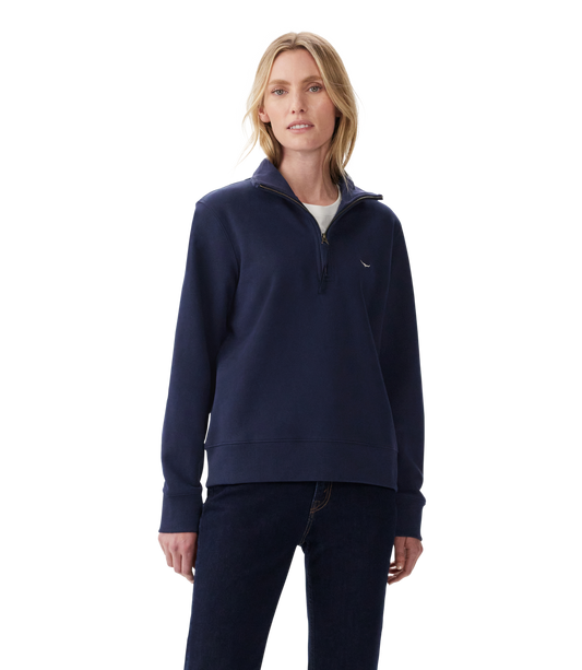 R.M.Williams - Trickett Quarter Zip Sweatshirt - Navy