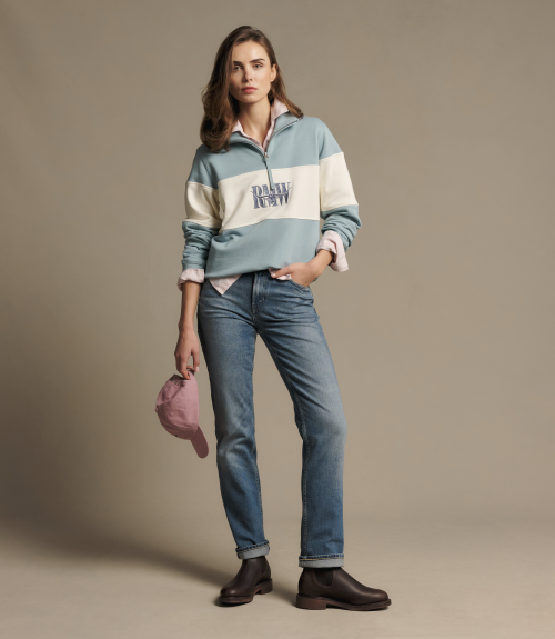 R.M.Williams -  Trickett Panel Sweatshirt - Agate