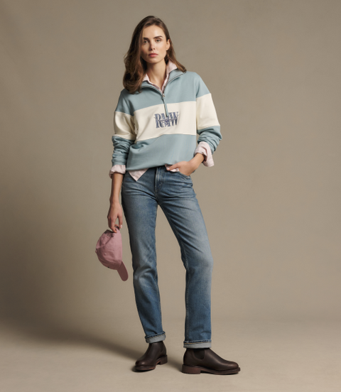 R.M.Williams -  Trickett Panel Sweatshirt - Agate