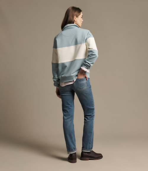 R.M.Williams -  Trickett Panel Sweatshirt - Agate