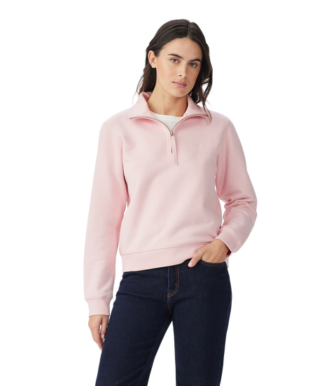 R.M.Williams - Trickett Quarter Zip Sweatshirt - Pink