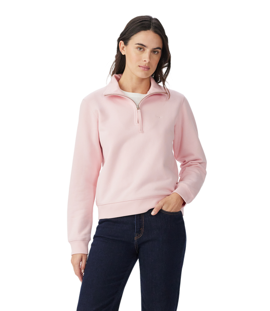 R.M.Williams - Trickett Quarter Zip Sweatshirt - Pink