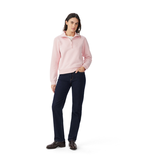 R.M.Williams - Trickett Quarter Zip Sweatshirt - Pink