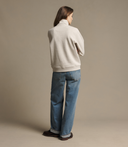 R.M.Williams -  Trickett 1/4 Zip Sweatshirt - Oatmeal