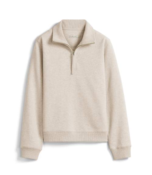 R.M.Williams -  Trickett 1/4 Zip Sweatshirt - Oatmeal
