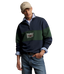R.M.Williams - Heritage Panel Quarter Zip Sweatshirt - Blue/Green