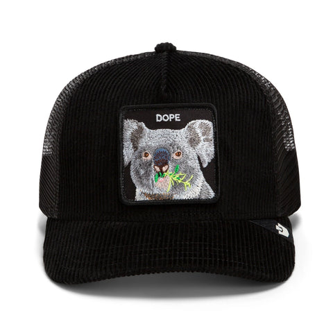Goorin - Animal Trucker Cap - Corduroy - Koala Dope - Black