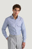 M.J. Bale - Kovacs Oxford Shirt - Stripe - Navy & White