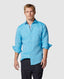 Coromandel Linen Sports Fit Shirt - Cobalt
