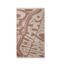 R.M.Williams - Longhorn Towel - Rustic Brown featuring vintage logo print on organic cotton.
