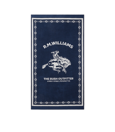 R.M.Williams -Cloudbuster Beach Towel - Navy