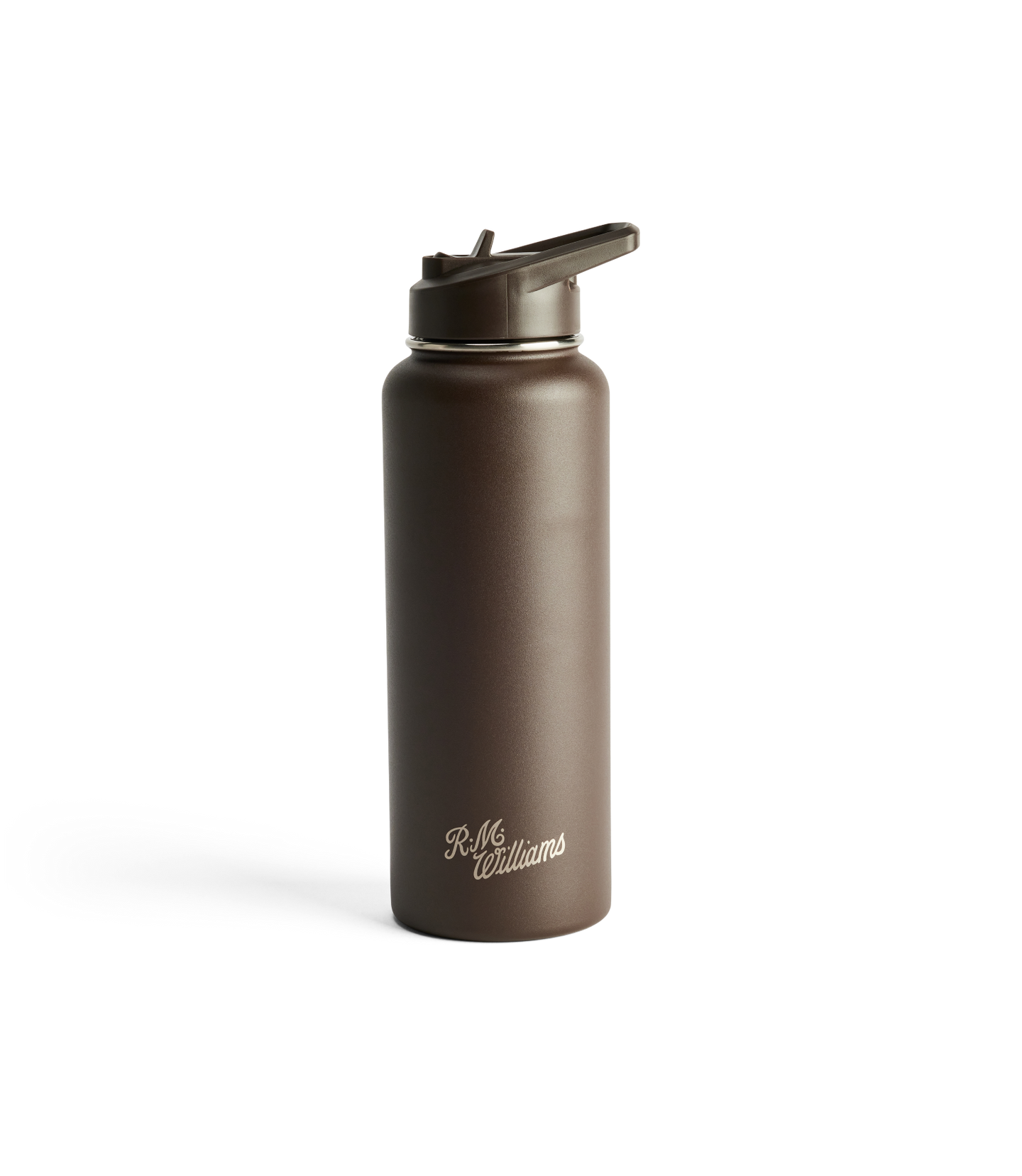 R.M.Williams - Straw Cap Stainless Steel Water Bottle - 1200mls - Chestnut