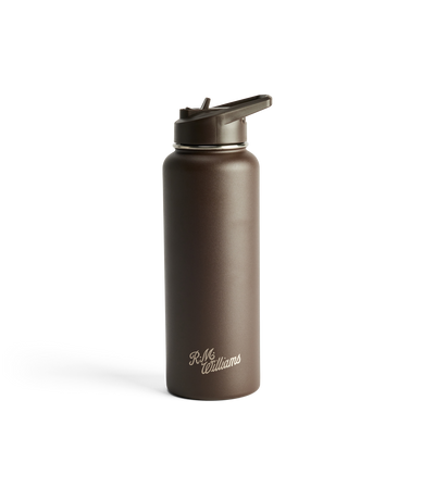 R.M.Williams - Straw Cap Stainless Steel Water Bottle - 1200mls - Chestnut
