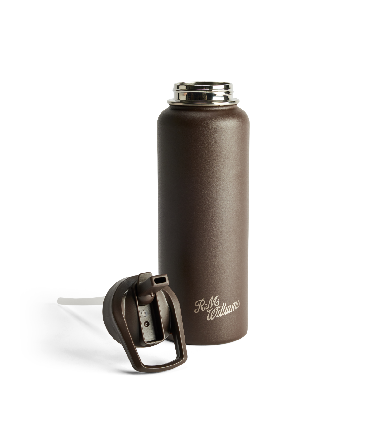 R.M.Williams - Straw Cap Stainless Steel Water Bottle - 1200mls - Chestnut