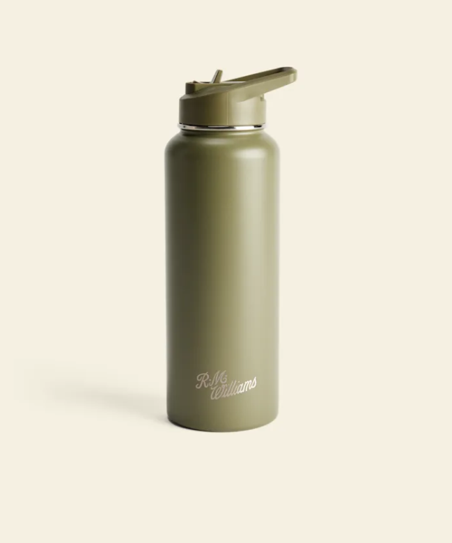 R.M.Williams - Straw Cap Water Bottle - Khaki