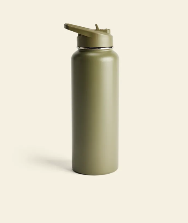 R.M.Williams - Straw Cap Water Bottle - Khaki