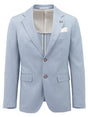 Christian Brookes - Lang Sportscoat - Sky Blue, lightweight sportscoat with notch lapel and patch pockets.
