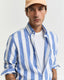 GANT - Linen Shirt - Bold Stripe - Rich Blue