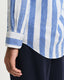 GANT - Linen Shirt - Bold Stripe - Rich Blue