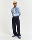 GANT - Linen Shirt - Bold Stripe - Rich Blue